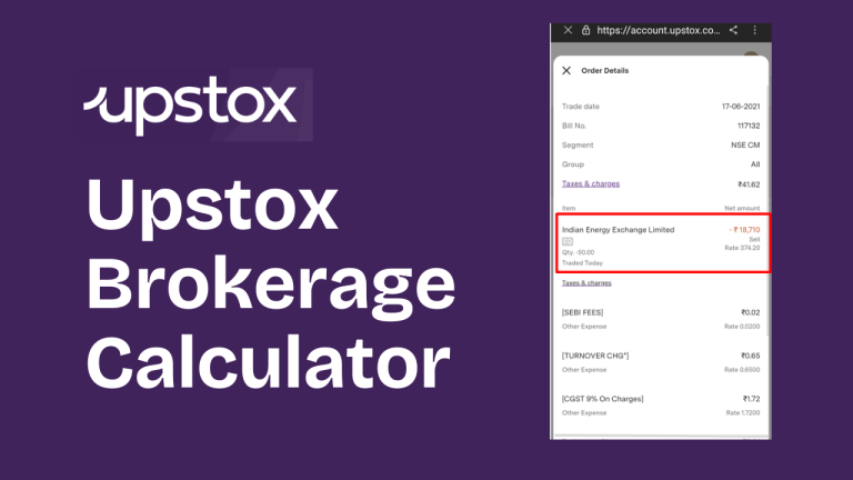 Upstox Brokerage Calculator – 28th August 2026 Upstox Brokerage Calculator